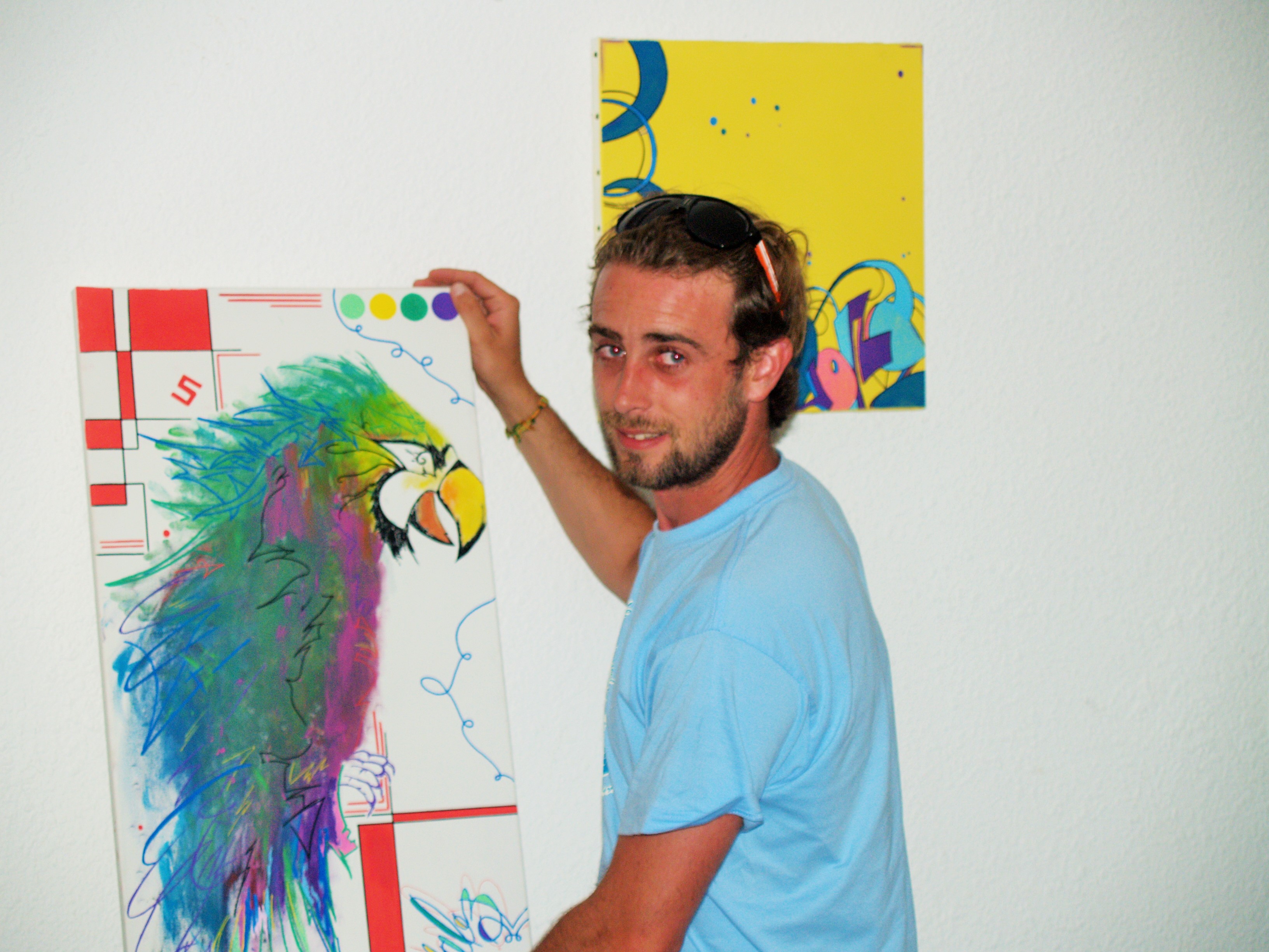 La Graffeur Fabien Vila (Photo La Gazette Catalane)