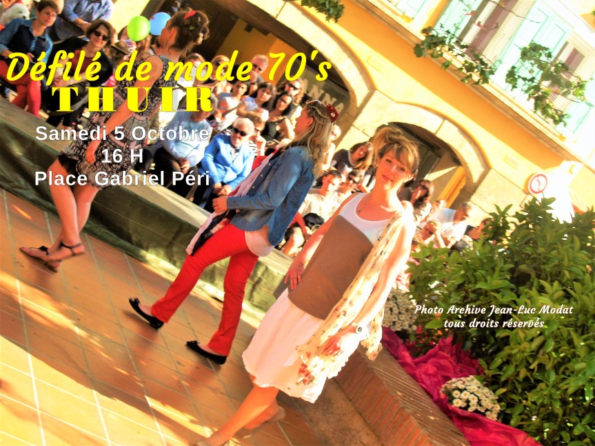 Thuir : Spectaculaire défilé de mode, décor 70&rsquo;s à&nbsp;corps
